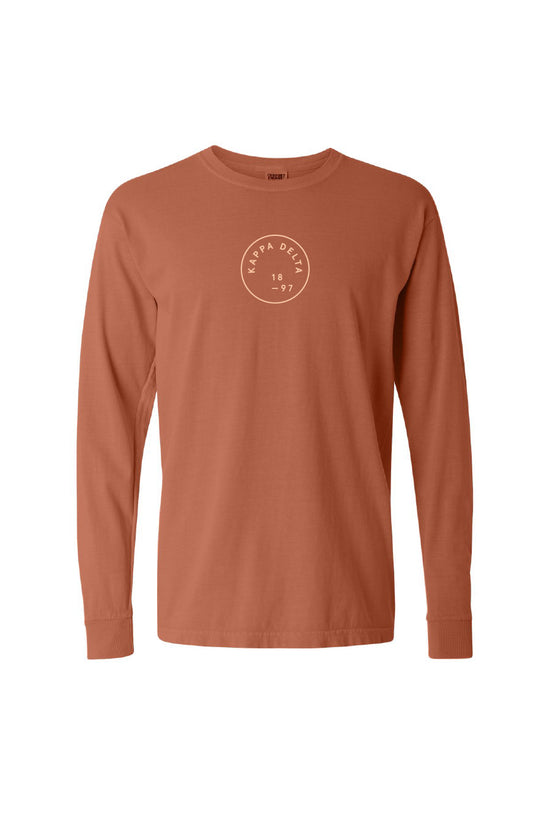 Load image into Gallery viewer, Purvi Circle Stamp Long Sleeve Tee
