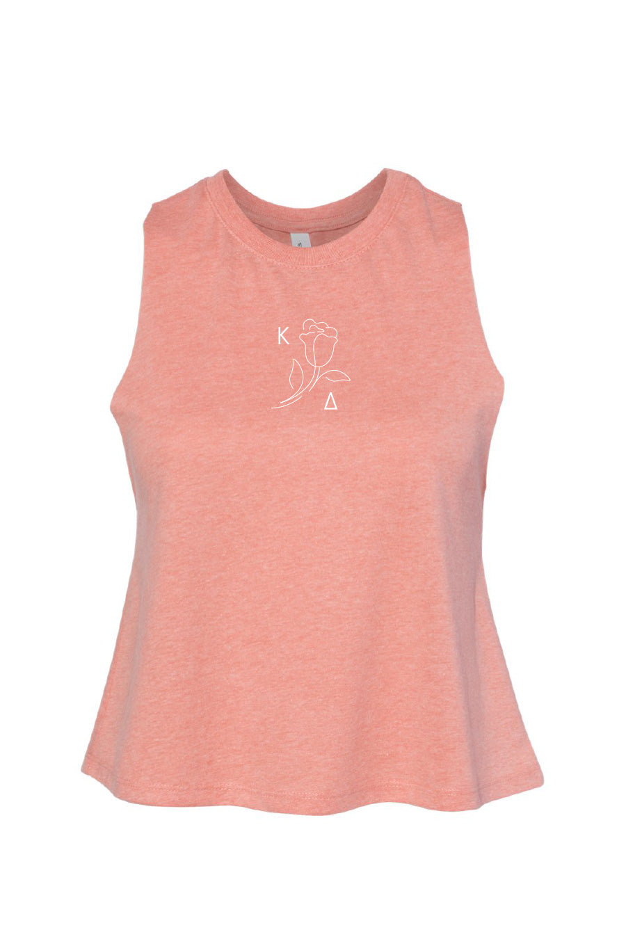 Load image into Gallery viewer, Kayla White Rose Crop Tank
