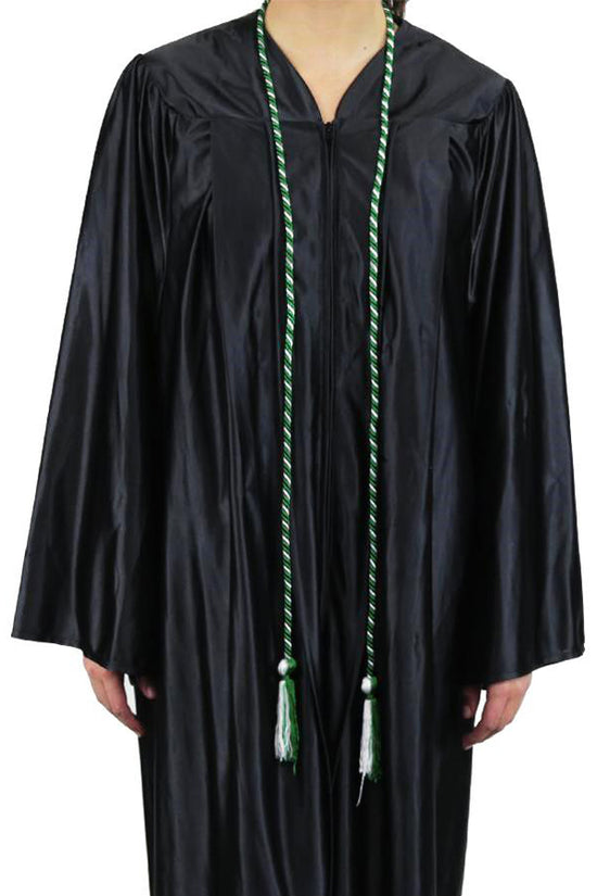 Load image into Gallery viewer, Green and White Graduation Cords
