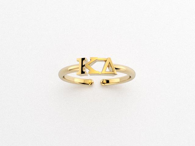 Load image into Gallery viewer, Adjustable Letter Ring
